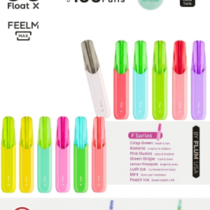 FLUM Float X 10K Disposable Vape – 10,000 Puffs Rechargeable Clear Tank Device