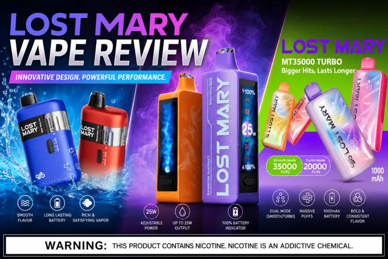 Lost Mary disposable vapes at Zovapo: Ultrasonic 35K, MT35000 Turbo and MO20000 Pro