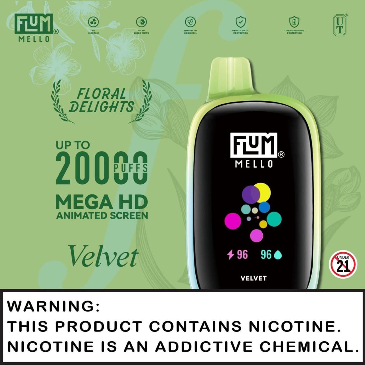 Flum Mello 20K Disposable Vape – 5% Nicotine - Image 18