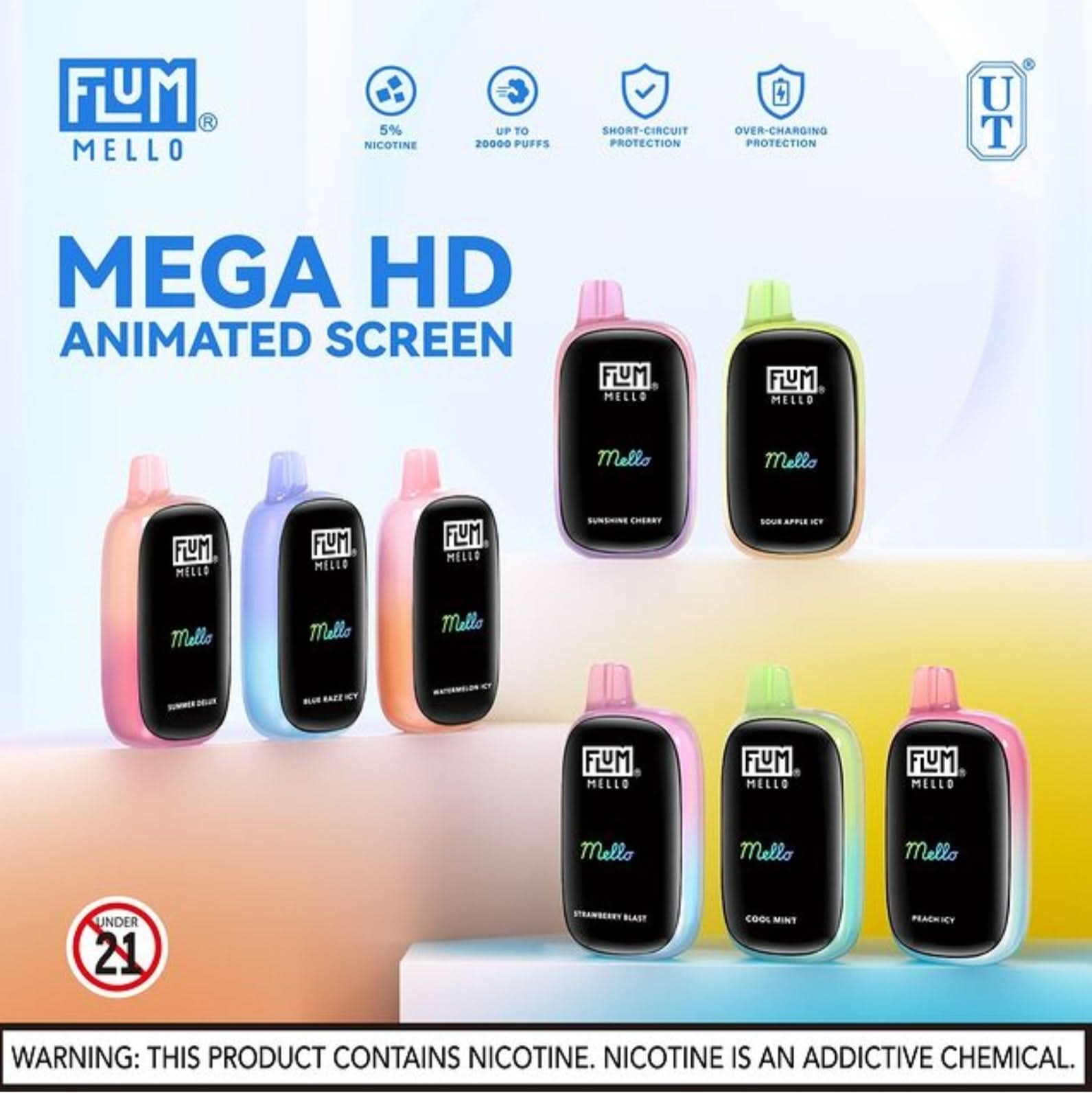 Flum Mello 20K Disposable Vape – 5% Nicotine - Image 21