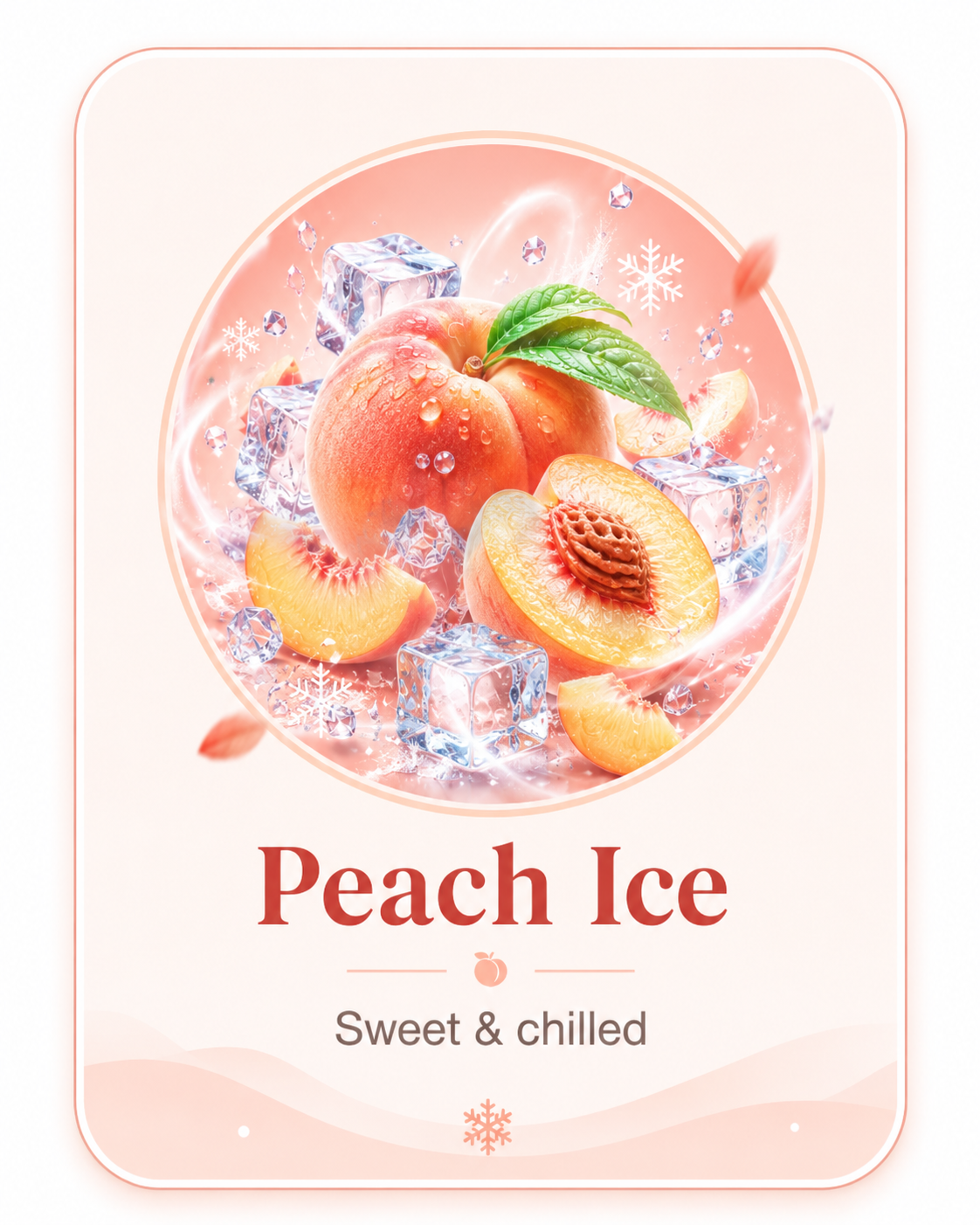 Peach Ice — Sweet & chilled