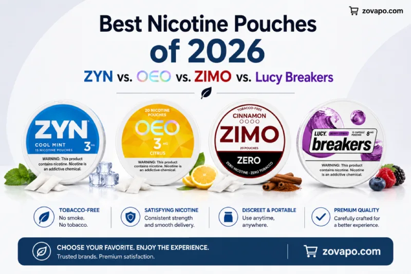 Best Nicotine Pouches of 2026 ZYN vs. OEO vs. ZIMO vs. Lucy Breakers
