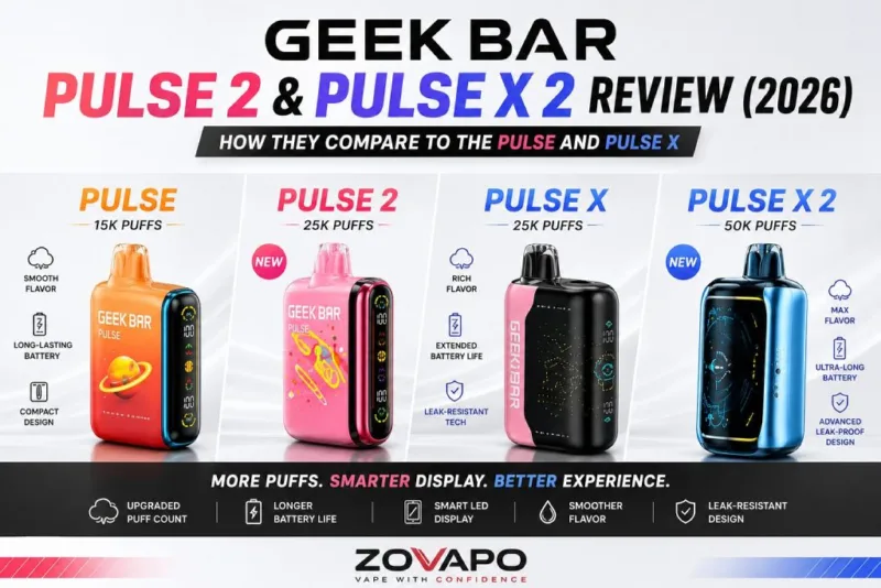 Geek Bar Pulse 2 & Pulse X 2 Review (2026) How They Compare to the Pulse and Pulse X