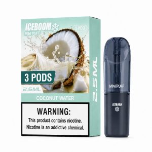 ICE BOMB Pod Kit, ICEBOOM Coconut Water pods
