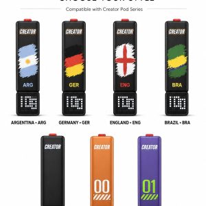 RELX Creator Pro Device styles - Argentina, Germany, England, Brazil, Classic Black, Orange 00, Purple 01