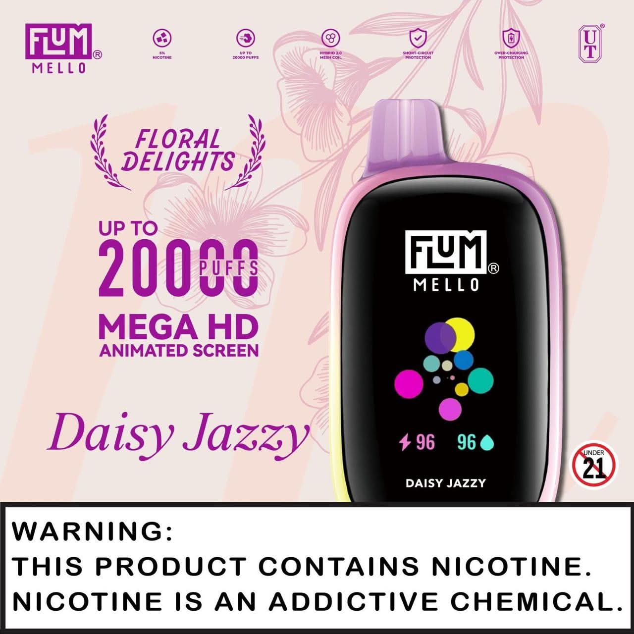 Flum Mello 20K Disposable Vape – 5% Nicotine - Image 8