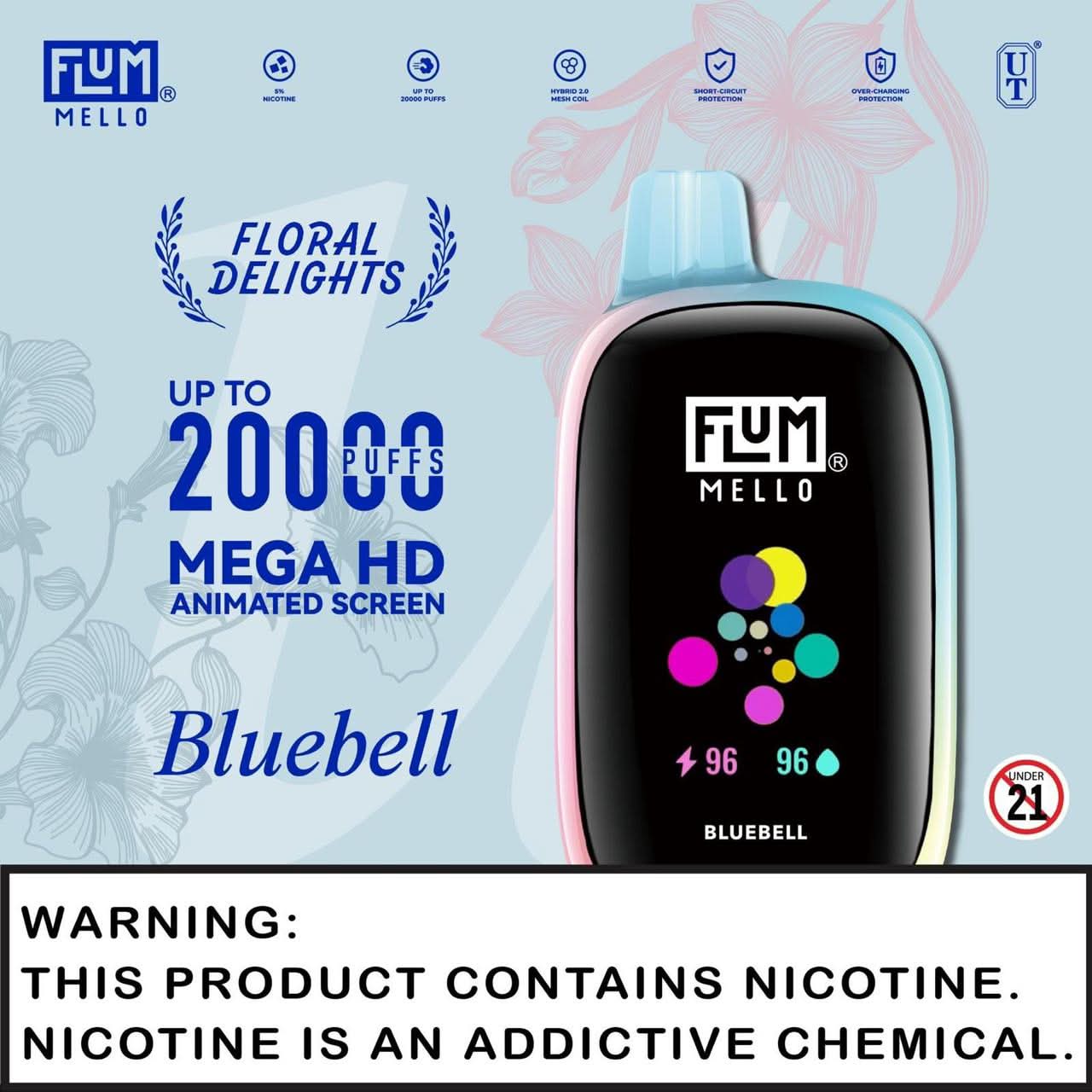 Flum Mello 20K Disposable Vape – 5% Nicotine - Image 6