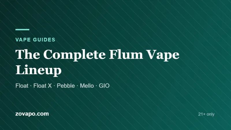 Flum vape lineup compared: Float, Float X, Pebble, Mello and GIO