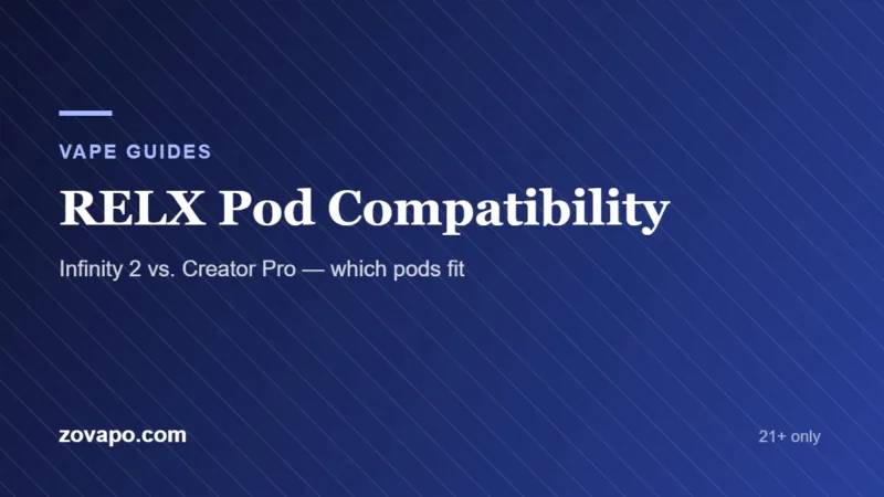 RELX vapes pod compatibility chart: which pods fit the Infinity 2 and the Creator Pro