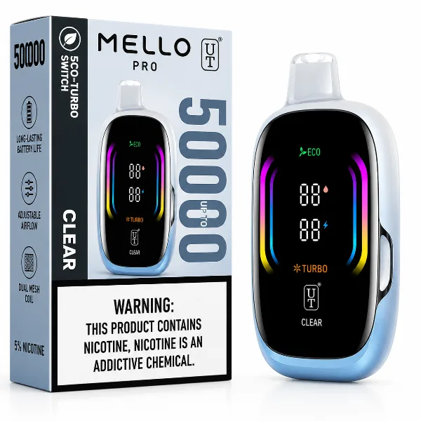 Flum Float Mello Pro 50K in Clear, the unflavored option