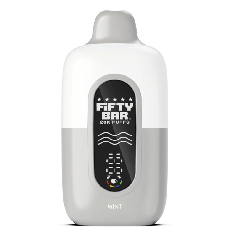 Fifty Bar 20K Mint disposable vape – device view